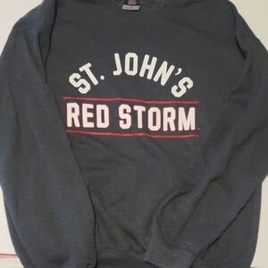 St. John's Red Storm Crewneck Sweatshirt - Dark Gray Sz M